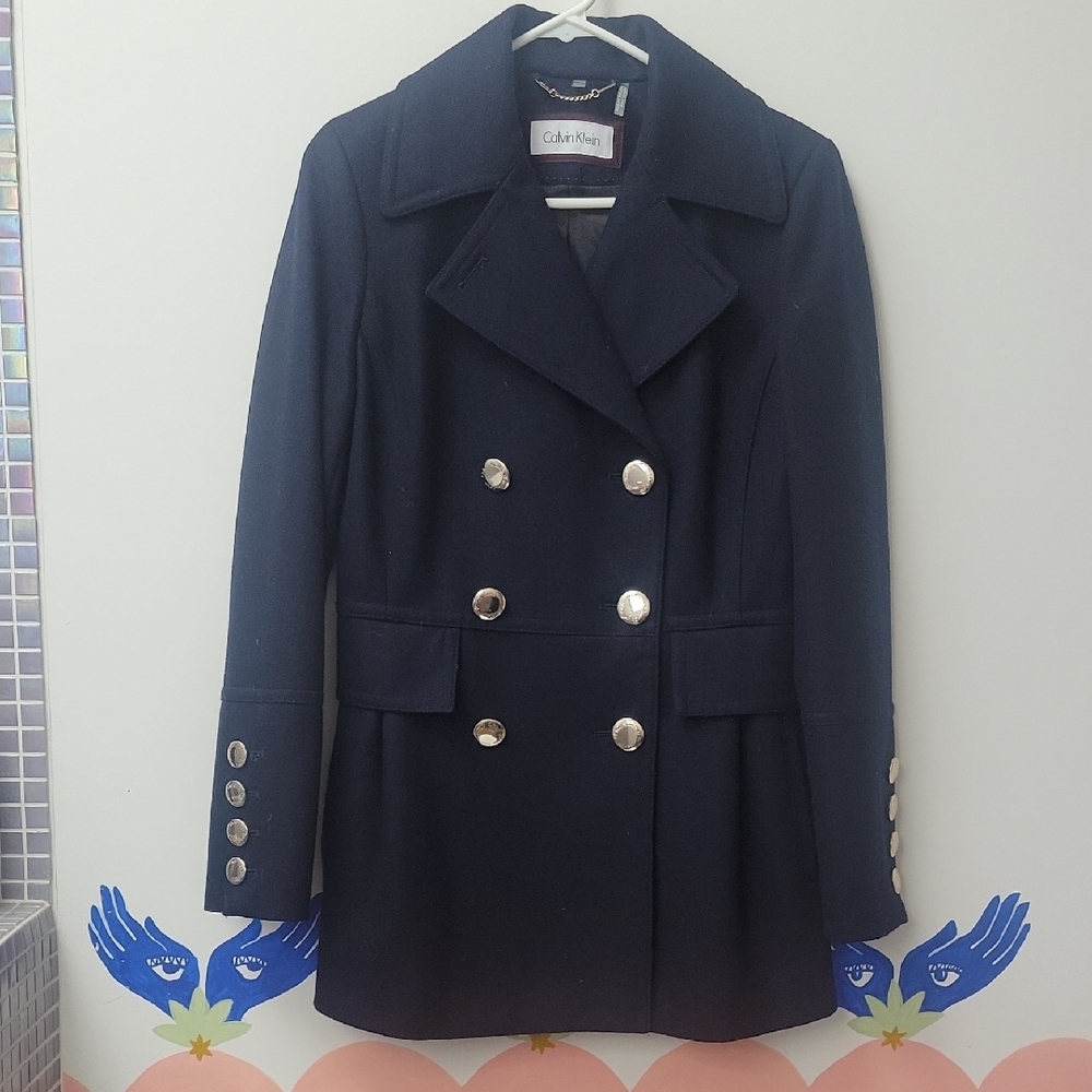 Calvin Klein Women's Navy Peacoat